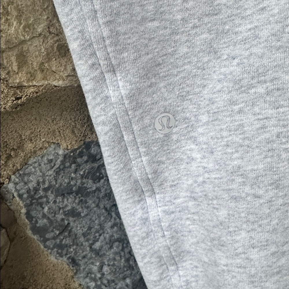 Lululemon Scuba High-Rise Jogger Fleece Heathered Core Ultra Light Grey Size 6 - Picture 4 of 5